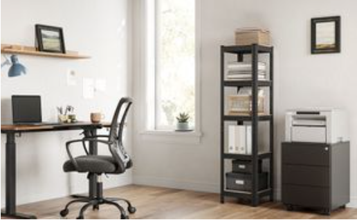 Industrieel Opbergrek met 5 Planken – Stevig Stalen Rek voor Thuis en Werk