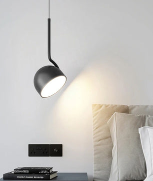 Moderne LED Hanglamp Zwart/Wit – Minimalistische Design Pendellamp met 3 Lichtkleuren via Wandschakelaar – LED Hanglamp voor Woonkamer, Eetkamer, Loft & Slaapkamer
