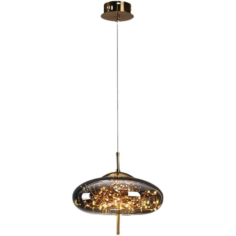 Moderne LED Hanglamp van Glas – Minimalistisch Design – Sfeervolle Verlichting voor Woonkamer, Slaapkamer & Eetkamer