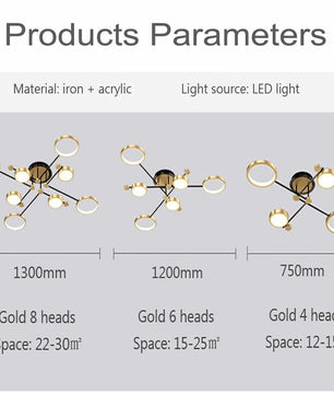 Moderne LED Hanglamp met Afstandsbediening – Dimbaar Goud & Zwart Aluminium Armatuur – Verstelbare Kleurtemperatuur voor Woonkamer, Eetkamer & Keuken