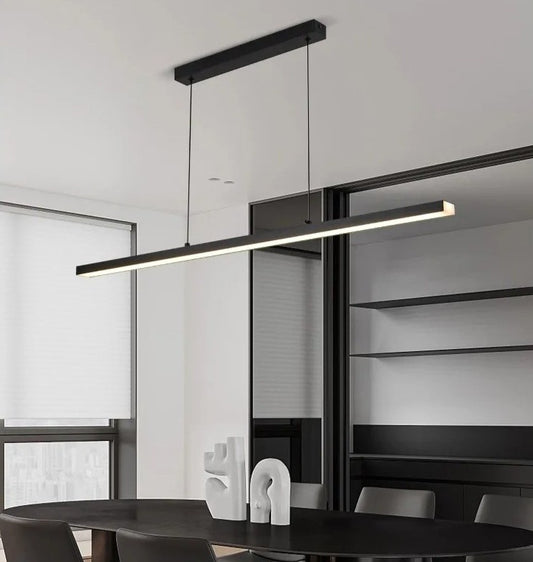 Moderne LED Hanglamp – Scandinavische Design Kroonluchter van Acryl & Metaal – LED Pendellamp met Meerdere Lichtkleuren voor Keuken, Eettafel & Bar