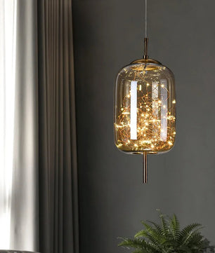 Moderne LED Hanglamp van Glas – Minimalistisch Design – Sfeervolle Verlichting voor Woonkamer, Slaapkamer & Eetkamer