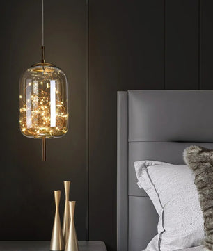 Moderne LED Hanglamp van Glas – Minimalistisch Design – Sfeervolle Verlichting voor Woonkamer, Slaapkamer & Eetkamer