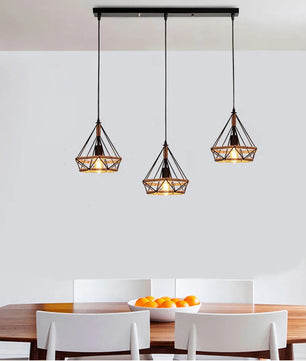 Industriële Henneptouw Hanglamp E27 – Vintage Loft Hanglamp van Natuurlijk Touw & Zwart Metaal – Verstelbare Hoogte – Voor Woonkamer, Eetkamer, Café & Bar