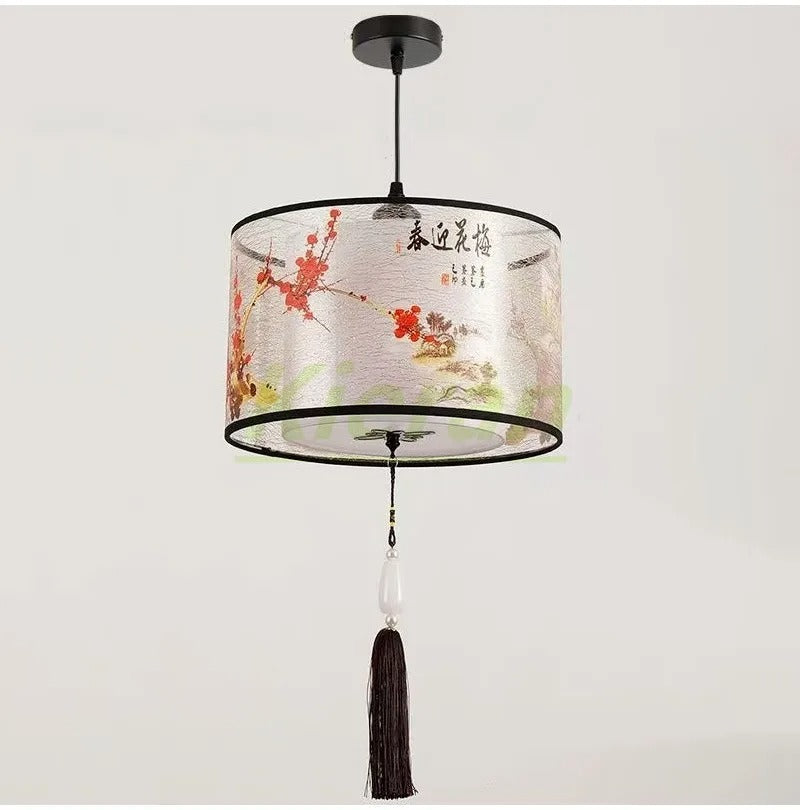 Nordic Stoffen LED Hanglamp – Moderne Kroonluchter van Stof voor Woonkamer, Slaapkamer & Lounge