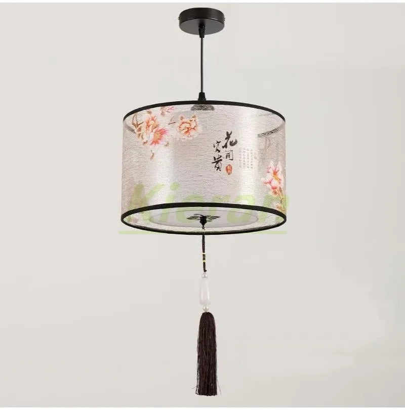 Nordic Stoffen LED Hanglamp – Moderne Kroonluchter van Stof voor Woonkamer, Slaapkamer & Lounge