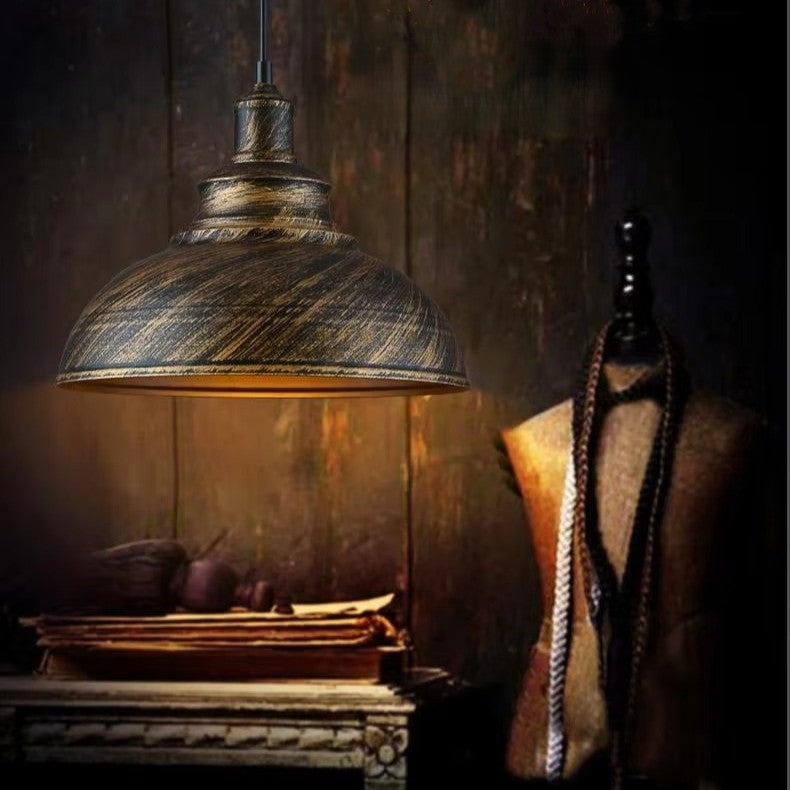Vintage Industriële Kroonluchter – Retro Loft Hanglamp van Metaal – Decoratieve Verlichting voor Woonkamer, Eetkamer & Restaurant