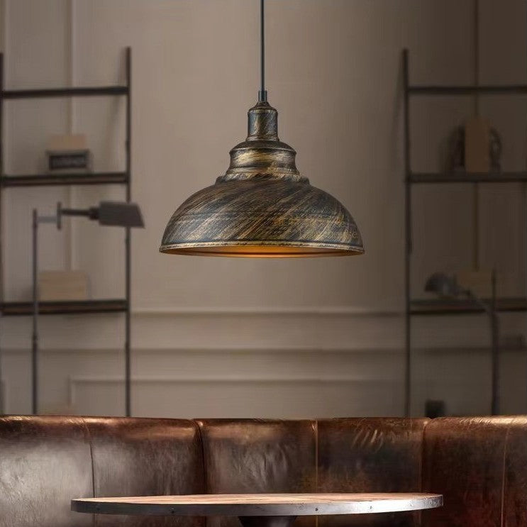 Vintage Industriële Kroonluchter – Retro Loft Hanglamp van Metaal – Decoratieve Verlichting voor Woonkamer, Eetkamer & Restaurant