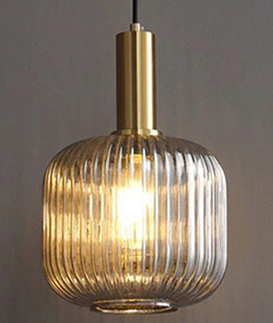 Glazen LED Hanglamp – Retro Luxe Design Hanglamp van Glas & Metaal – Sfeervolle Pendellamp voor Keuken, Eetkamer, Woonkamer & Restaurant