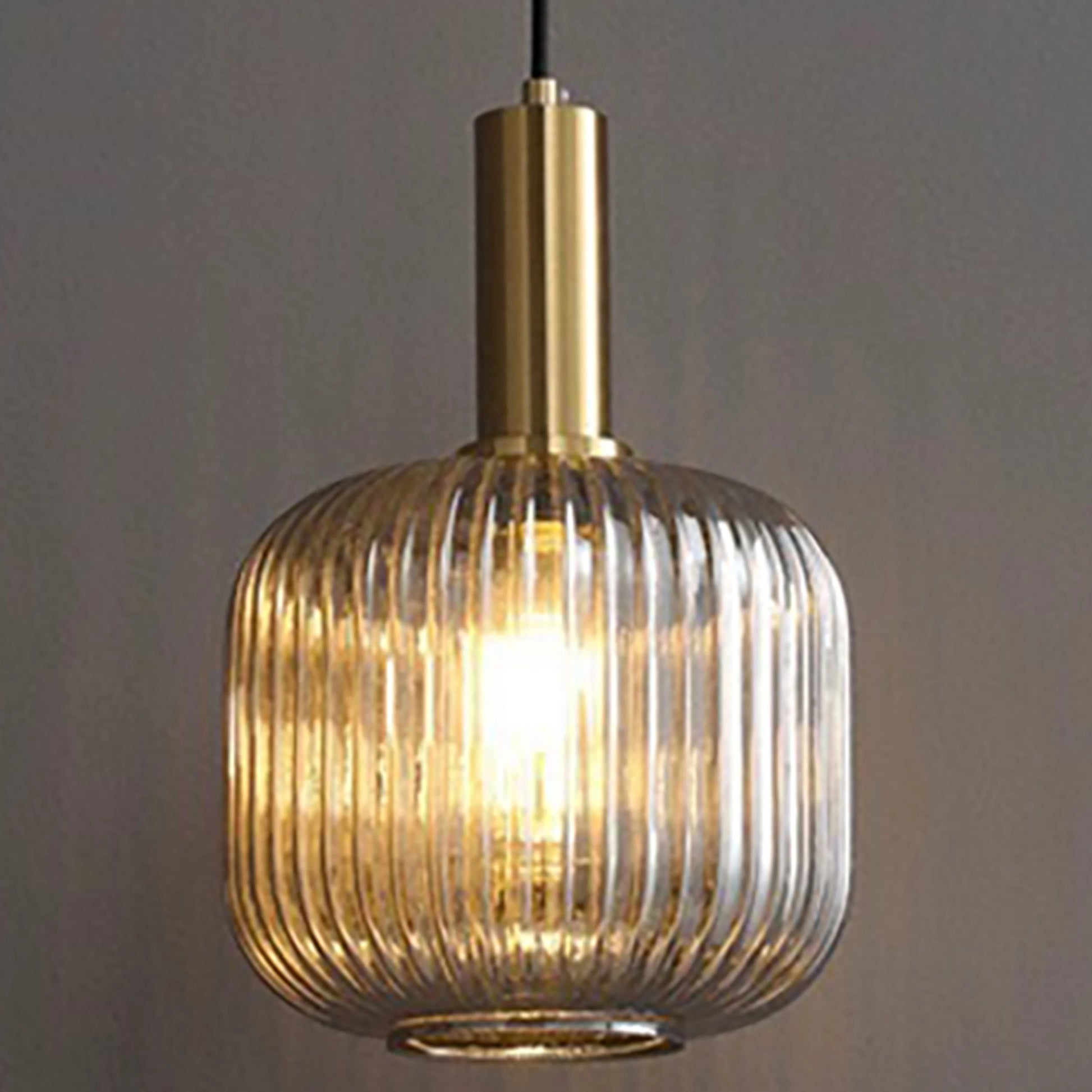 Glazen LED Hanglamp – Retro Luxe Design Hanglamp van Glas & Metaal – Sfeervolle Pendellamp voor Keuken, Eetkamer, Woonkamer & Restaurant