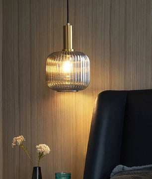 Glazen LED Hanglamp – Retro Luxe Design Hanglamp van Glas & Metaal – Sfeervolle Pendellamp voor Keuken, Eetkamer, Woonkamer & Restaurant