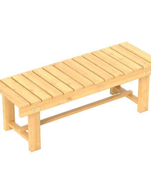 2-Zits Tuinbank van Massief Dennenhout – Waterdicht Gelakt, Compact 110 cm & Zeer Stevig – Ideaal voor Balkon, Terras en Tuin