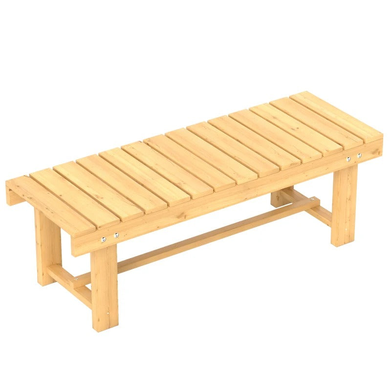 2-Zits Tuinbank van Massief Dennenhout – Waterdicht Gelakt, Compact 110 cm & Zeer Stevig – Ideaal voor Balkon, Terras en Tuin