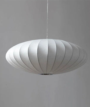 Nordic Wabi Sabi Satijnen Hanglamp – Luxe Zijden Design Hanglamp met E27 Fitting – Moderne Sfeerverlichting voor Woonkamer, Eetkamer & Slaapkamer