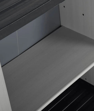 Tuinopbergkast met 2 Deuren en Legplank – 68 × 40 × 85 cm – Weerbestendige Kunststof Opbergkast voor Tuin, Balkon en Garage
