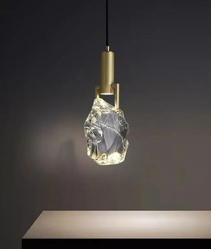 Moderne Kristallen Hanglamp – Luxe Messing & Kristal – LED Verlichting – Ø12 cm – Elegant Design