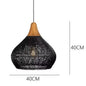 Vintage Rotan Hanglamp Boho – Handgeweven E27 Plafondlamp van Natuurlijk Rotan voor Eetkamer, Keuken & Woonkamer