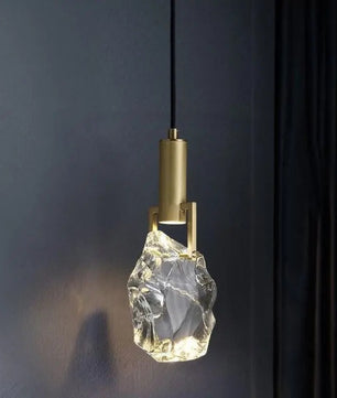 Moderne Kristallen Hanglamp – Luxe Messing & Kristal – LED Verlichting – Ø12 cm – Elegant Design