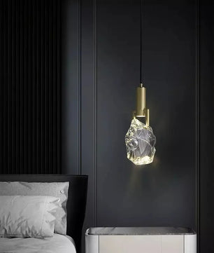 Moderne Kristallen Hanglamp – Luxe Messing & Kristal – LED Verlichting – Ø12 cm – Elegant Design
