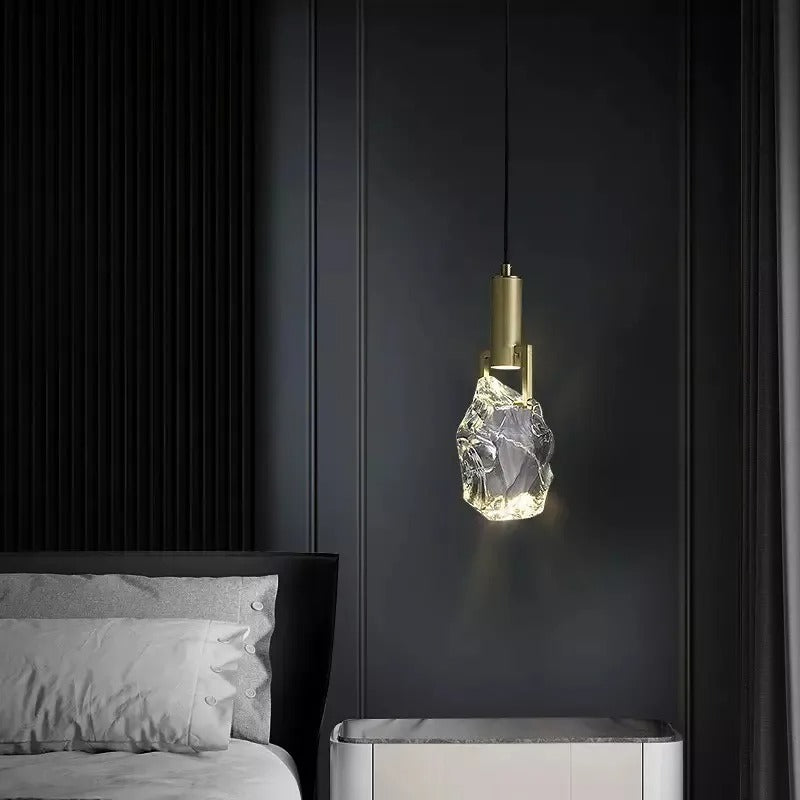Moderne Kristallen Hanglamp – Luxe Messing & Kristal – LED Verlichting – Ø12 cm – Elegant Design