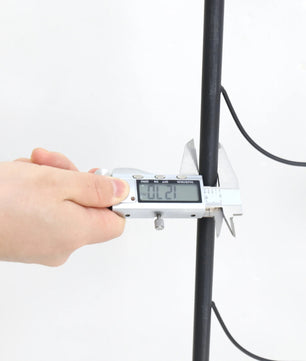 Set van 2 Metalen Klimrekken voor Planten – Zwart, 195 cm Hoog, Tuinspalies met Grondpennen voor Klimplanten & Tuinafscheiding