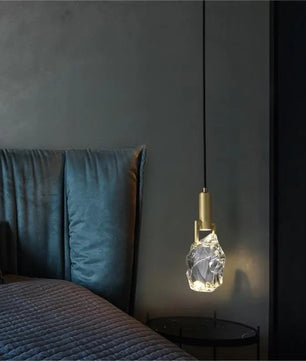 Moderne Kristallen Hanglamp – Luxe Messing & Kristal – LED Verlichting – Ø12 cm – Elegant Design