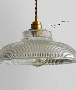 Nordic Houten Glazen Hanglamp – Scandinavisch Vintage Design met Messing Accent – E27 Fitting – Warm Sfeervol Licht