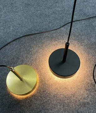 Nordic Moderne LED Hanglamp – Minimalistisch Design met Gouden Lampenkap – Aluminium & Acryl – Verstelbare Kabel – Voor Slaapkamer, Eetkamer & Woonkamer