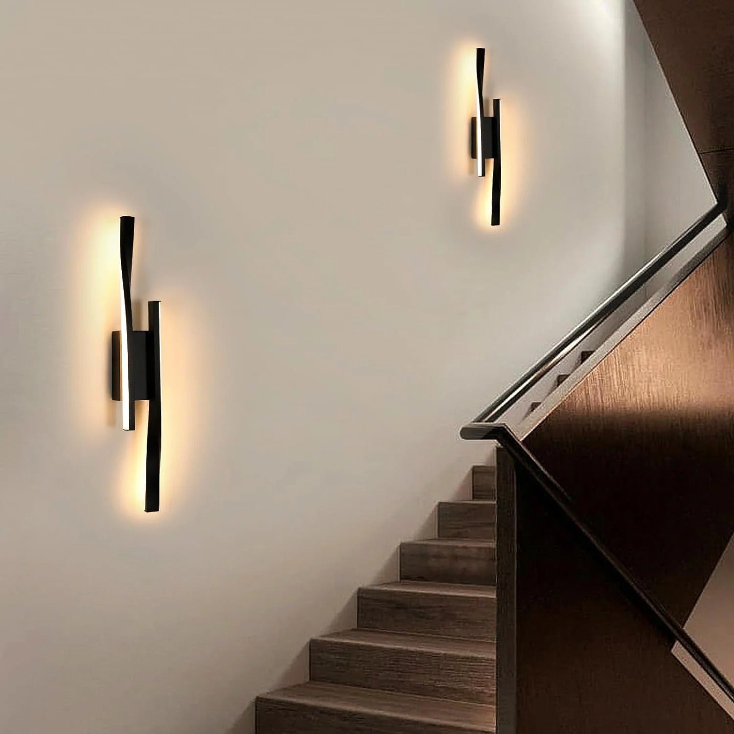 Moderne LED Wandlamp 16W – Minimalistisch Zwart Aluminium Design – Strakke Binnenverlichting voor Slaapkamer, Hal & Eetkamer