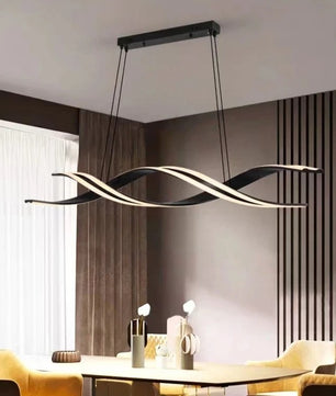 Minimalistische LED Kroonluchter – Moderne Geometrische Hanglamp – Metaal & Acryl – Sfeervolle Verlichting voor Eetkamer & Keuken
