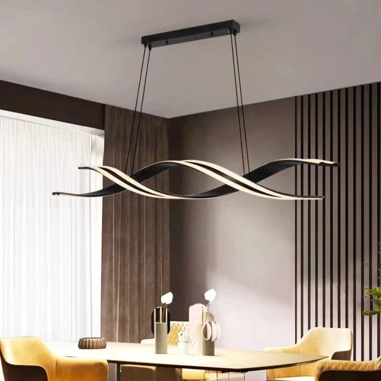 Minimalistische LED Kroonluchter – Moderne Geometrische Hanglamp – Metaal & Acryl – Sfeervolle Verlichting voor Eetkamer & Keuken