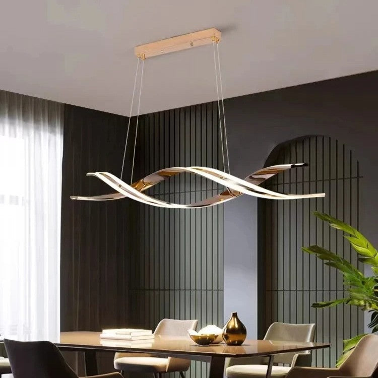 Minimalistische LED Kroonluchter – Moderne Geometrische Hanglamp – Metaal & Acryl – Sfeervolle Verlichting voor Eetkamer & Keuken