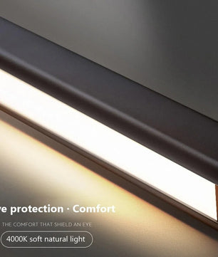 Moderne LED Hanglamp Lineair Design – Minimalistische Lange Kroonluchter van Metaal & Acryl voor Woonkamer, Eetkamer & Kantoor