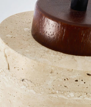 Japanse Wabi-Sabi Hanglamp van Steen – Gele Designer Plafondlamp E27 – Minimalistische Natuursteen Lamp voor Slaapkamer, Woonkamer & Hotel