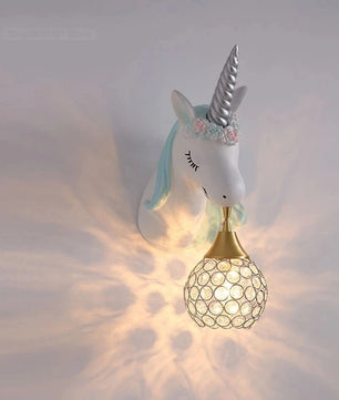 Eenhoorn Wandlamp – Schattige Nordic Wandverlichting voor Kinderkamer en Slaapkamer