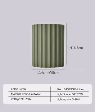 Moderne Hars LED Wandlamp – Macaron Design Sfeerverlichting voor Woonkamer en Slaapkamer