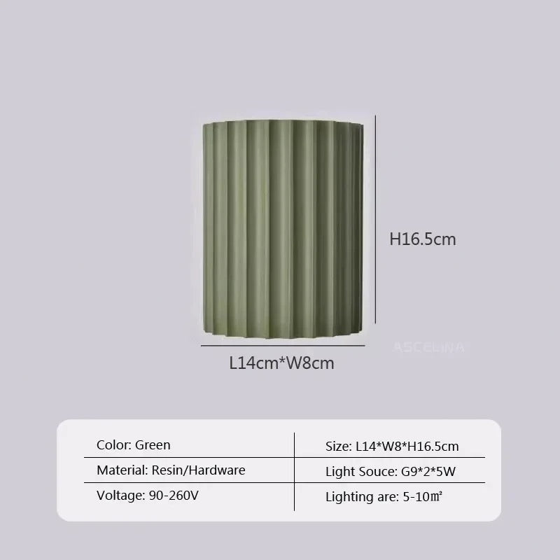 Moderne Hars LED Wandlamp – Macaron Design Sfeerverlichting voor Woonkamer en Slaapkamer