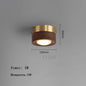 Walnoot Houten LED Plafondlamp – Moderne Minimalistische Plafondverlichting voor Gang en Kamer