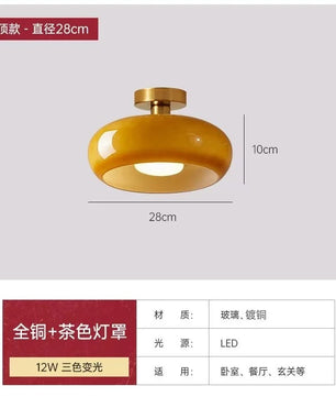 Nordic Retro Glazen Hanglamp – Moderne Plafondlamp voor Eetkamer, Woonkamer & Café