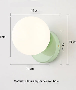 Scandinavische Wandlamp – Minimalistische LED Wandverlichting met Wit Glas en G9 Fitting voor Slaapkamer, Gang en Woonkamer
