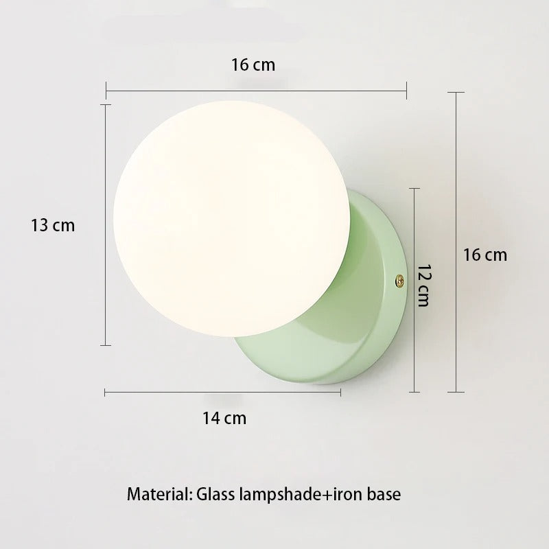 Scandinavische Wandlamp – Minimalistische LED Wandverlichting met Wit Glas en G9 Fitting voor Slaapkamer, Gang en Woonkamer
