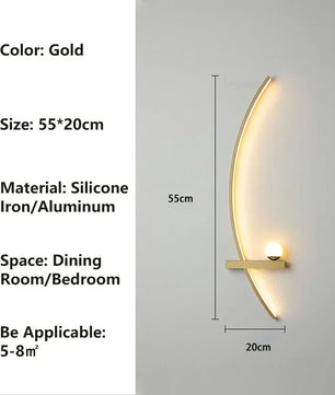 Moderne LED Wandlamp – Minimalistische Strepen Wandverlichting voor Slaapkamer, Woonkamer & Hal