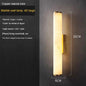 Luxe Marmeren Wandlamp – Minimalistisch Design met Massief Koper, Sfeervolle Verlichting voor Woonkamer & Slaapkamer