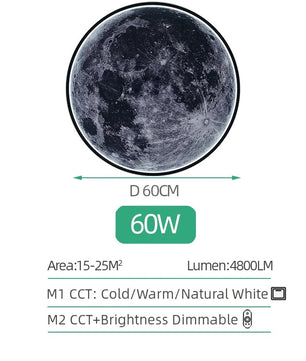 3D LED Maan Wandlamp – Realistische Maanlamp met Afstandsbediening – Decoratieve Muurlamp voor Woonkamer & Slaapkamer