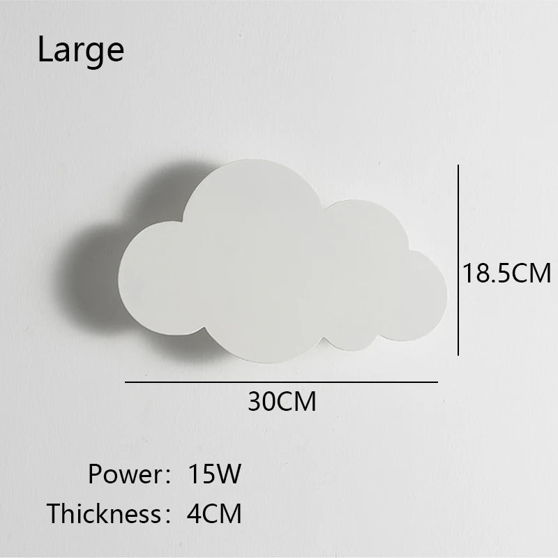 Wolk LED Wandlamp – Dimbare Wandverlichting met Speels Design voor Babykamer en Slaapkamer