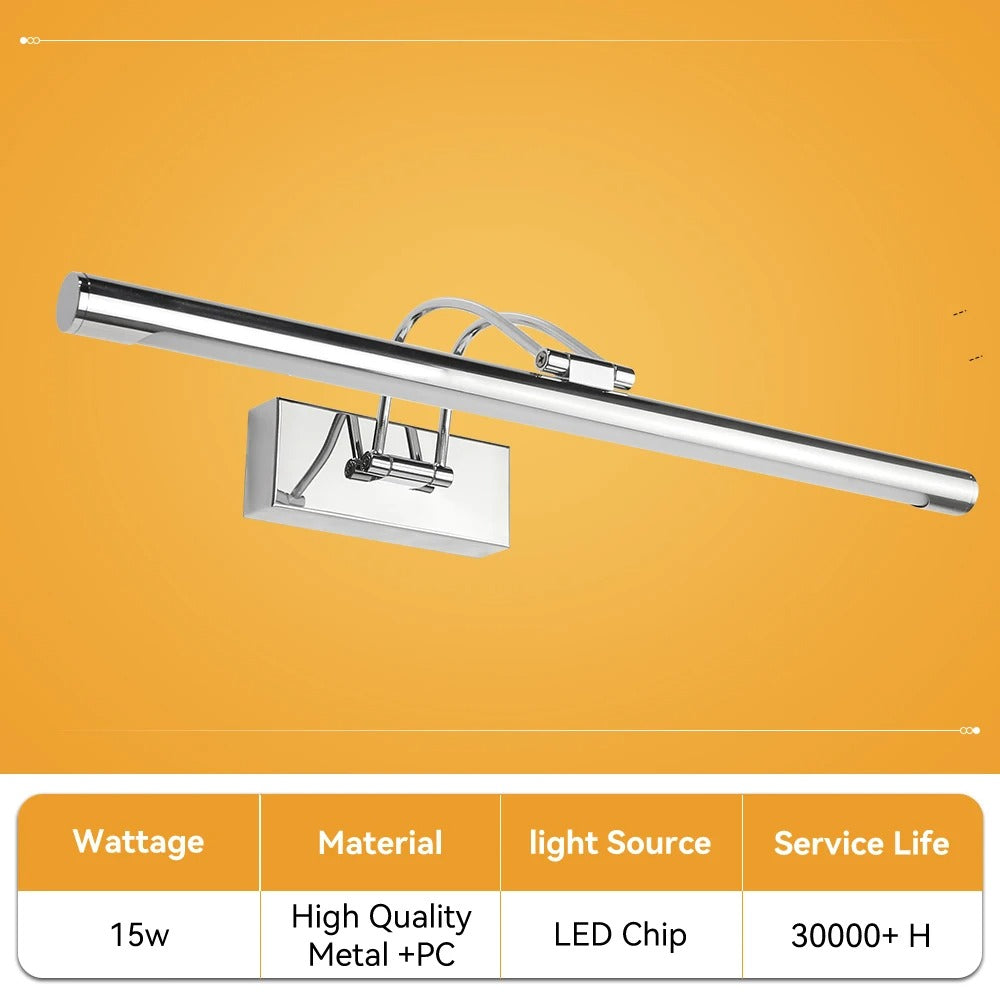 LED Wandlamp met Afstandsbediening – Dimbare Spiegelverlichting met 3 Lichtkleuren – Moderne Wandlamp voor Badkamer, Woonkamer en Slaapkamer
