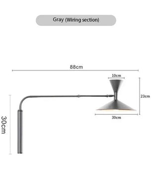 Industriële Wandlamp – Draaibaar Metalen Design – E27 – Bedlamp en Leeslamp voor Binnen