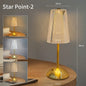 Kristallen LED Tafellamp – Oplaadbare Dimbare Nachtlamp en Boeklicht voor Sfeerverlichting en Decor