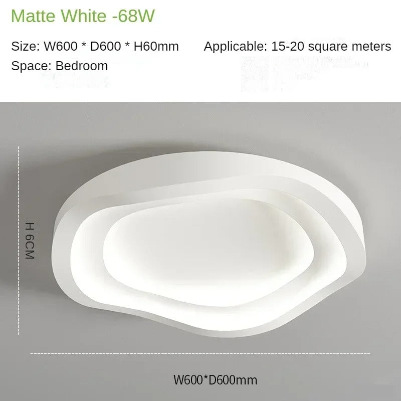 Minimalistische Witte LED Plafondlamp – Moderne Aluminium Plafondverlichting – Mat Design voor Woonkamer en Slaapkamer