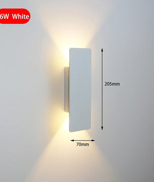 Moderne LED Wandlamp – Aluminium Binnenverlichting voor Slaapkamer, Woonkamer & Gang